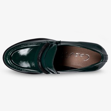 КОЖАНЫЕ ТУФЛИ ЖЕНСКИЕ С ЦИРКОНИЯМИ 37