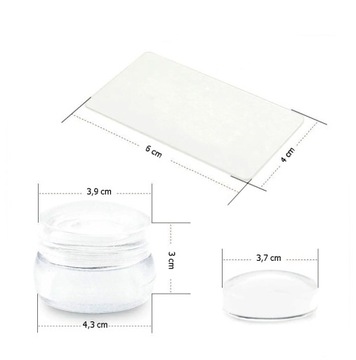 ГЕЛЕВОЙ ШТАМП ДЛЯ ФРАНЦУЗСКОГО НОГТЯ + ЦАРАБАННЫЙ ШТАМП