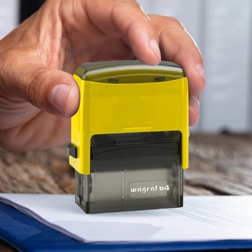 WAGRAF B4s ШТАМП ДЛЯ 8 СТРОК НАЗВАНИЕ КОМПАНИИ ОФИСНЫЙ ДИЗАЙН + ЛАСТИК