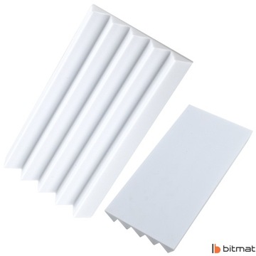 Pianka akustyczna wygłuszająca trudnopalna biała Basotect 25x50cmx5cm