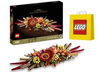 LEGO ICONS 10314 Украшение из сухоцветов + подарочный пакет