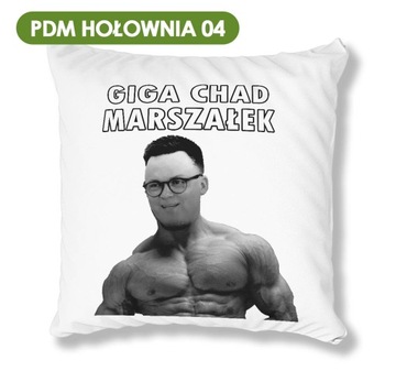 PODUSZKA BIAŁA PDM DONALD TUSK 05 IDEALNY PREZENT