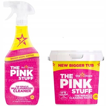 PINK STUFF Pasta Czyszcząca 850g + PŁYN 850 ml wielofunkcyjny