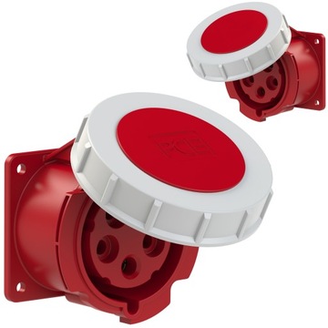 Gniazdo tablicowe proste 32A 5P IP67 6h 75x75mm