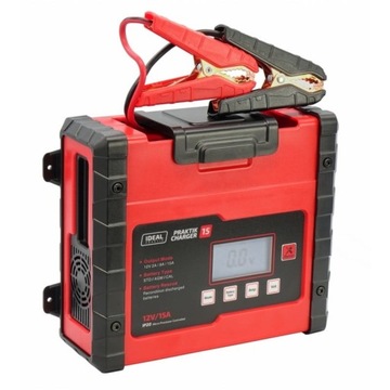 IDEAL PRAKTIK CHARGER 15 LCD - Prostownik 12V z funkcją odsiarczania