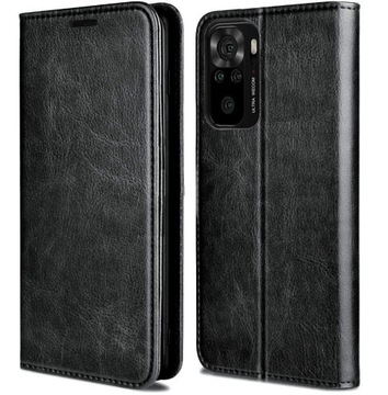 ETUI SKÓRZANE DO XIAOMI REDMI NOTE 10 / 10s +SZKŁO