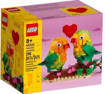 KLOCKI LEGO OKOLICZNOŚCIOWE 40522 WALENTYNKOWE PAPUŻKI NIEROZŁĄCZKI