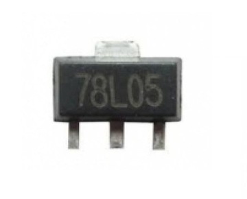 СТАБИЛИЗАТОР НАПРЯЖЕНИЯ 78L05 SOT89 ЦЕПЬ ИС x 10