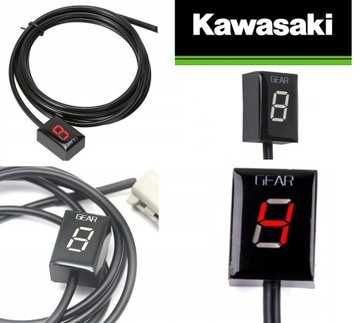 WYŚWIETLACZ WSKAŹNIK BIEGÓW KAWASAKI NOWSZE PLUG&PLAY