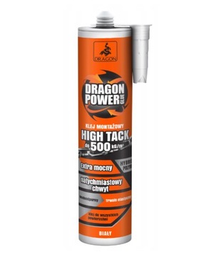 POWER HIGH TACK Klej montażowy BIAŁY 290ml