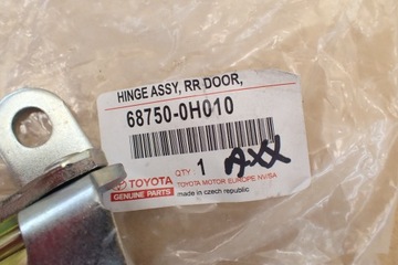 PANT PRAVÝ HORNÍ DVEŘE ZADNÍ TOYOTA YARIS IV AYGO II C-HR AURIS 68750-0H010