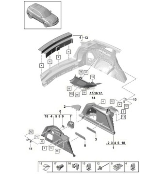 DRŽÁK LEVÝ PORSCHE CAYENNE 9Y0863253A