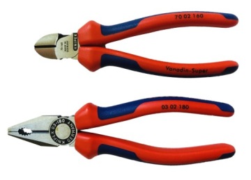 KNIPEX Набор плоскогубцев Cobra + боковые + комбинированные плоскогубцы