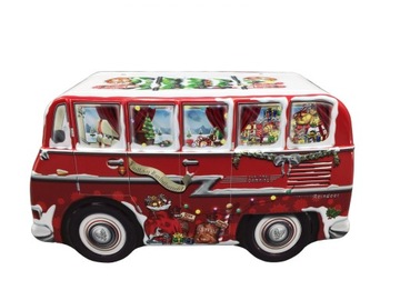 Puszka AUTOBUS METALOWY Camper Van Retro