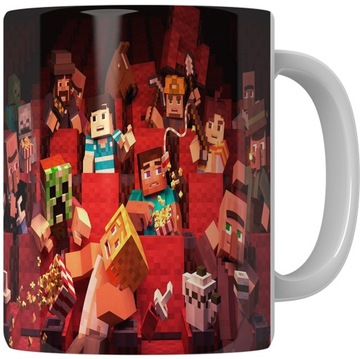 БЛЕСТЯЩАЯ КРУЖКА 330МЛ - ИГРЫ MINECRAFT И МНОГИЕ ДРУГИЕ