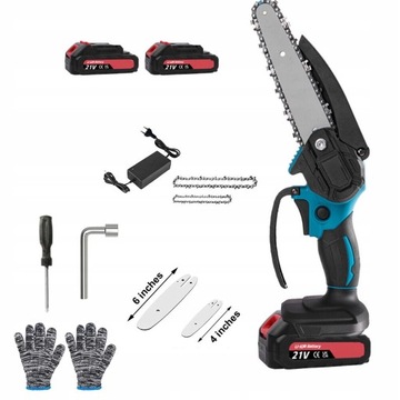 АККУМУЛЯТОРНАЯ ЦЕПНАЯ ПИЛА 4/6 ДЮЙМОВ, 21 В