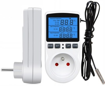 ТЕРМОСТАТ-РЕГУЛЯТОР ТЕМПЕРАТУРЫ - РОЗЕТКА ПИТАНИЯ