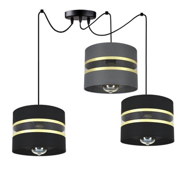 LAMPA PAJĄK Wisząca LED LOFT EDISON Spider CIEN