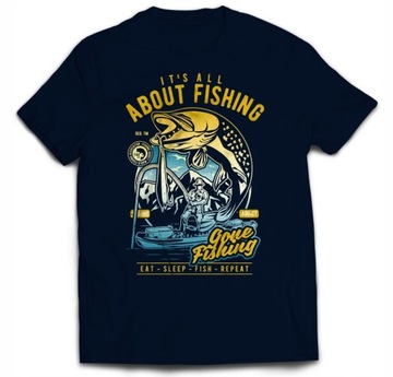 Tshirt PREZENT DLA WĘDKARZA NA RYBY FISHING L
