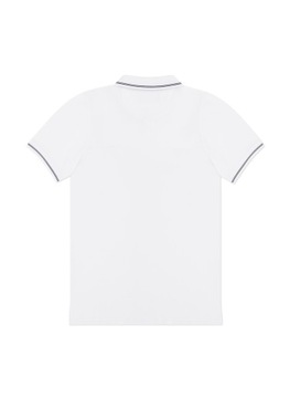 Biały t-shirt męski polo Pako Lorente roz. XL