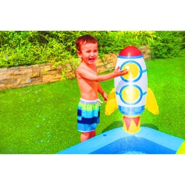BASEN DLA DZIECI WODNY PLAC ZABAW + ZJEŻDŻALNIA DMUCHANY OGRODOWY DUŻY