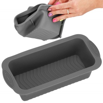 БОЛЬШАЯ СИЛИКОНОВАЯ ФОРМА ДЛЯ ВЫПЕЧКИ ХЛЕБА, ПАШТОВ, ТОРТОВ, ЗАГРУЗКА С АНТИПРИГАРНЫМ ЗАГРУЗКОЙ
