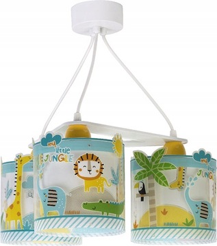 Lampa sufitowa JUNGLE potrójna 3x60W żyrandol ZWIS