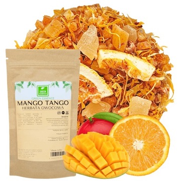 Herbata Owocowa Herbatka Liściasta 100g MANGO TANGO Pomarańcza i Ananas mix
