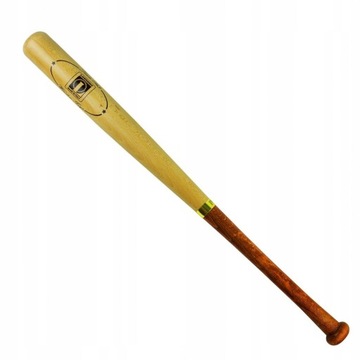 DREWNIANY KIJ BASEBALLOWY LONDERO 75 CM - DWUKOLOROWY