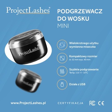 Мини-нагреватель воска ProjectLashes для USB-депиляции