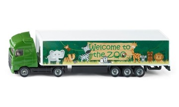 SIKU 1627 CIĘŻARÓWKA VOLVO + NACZEPA CHŁODNIA ZOO
