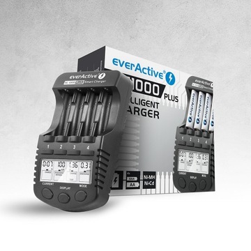 Зарядное устройство для ЖК-дисплея AA AAA everActive NC-1000 PLUS