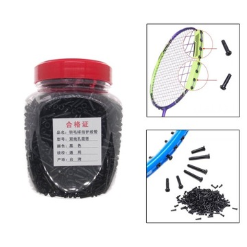 Rakieta do badmintona Rakieta z podwójnymi żyłkami, mieszanka dołków