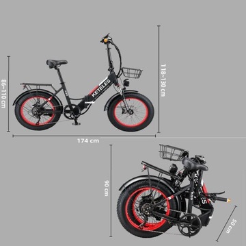 Электромобили складные KETELES ks9 1000Вт 40км/ч 100км 20