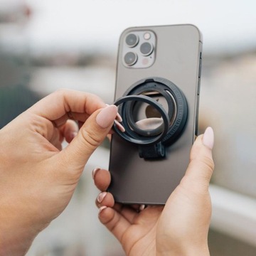 STM MagLoop - держатель для пальцев MagSafe с функцией подставки + открывалка (черный