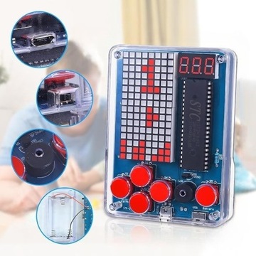 Gra Snake Tetris Racing Samolot + obudowa do lutowania DIY kit