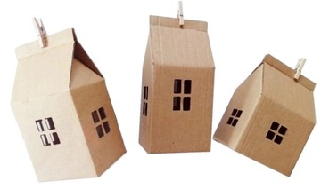 Адвент-календарь «Домики из крафт-бумаги», 24 штуки