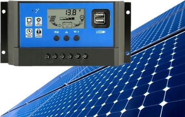 РЕГУЛЯТОР СОЛНЕЧНОЙ ЗАРЯДКИ PWM LCD USB 12/24В 10А Премиум БЕЗОПАСНО!