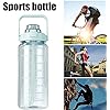 БУТЫЛКА ДЛЯ ВОДЫ БУТЫЛКА С МЕРНОЙ СОЛОМОЙ НАПОМИНАНИЕ FITNESS GYM 2L