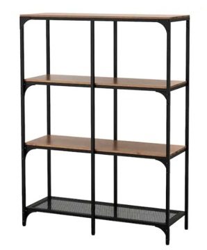 IKEA FJALLBO Regał, czarny 100x136 cm