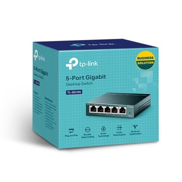 Switch TP-LINK TL-SG105 5 PORTÓW 1000 Mb/s
