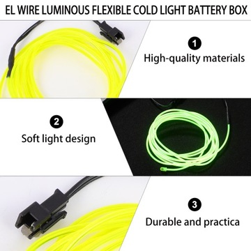 ГОРЯЩИЕ КАБЕЛИ ОСВЕЩЕНИЯ ДЛИНОЙ 2М 4 ДЕКОРАТИВНЫХ РЕЖИМА