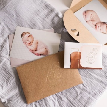 КОНВЕРТ на 20 фотографий 15х23 крафт BABY
