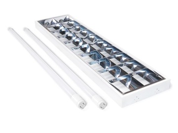 OPRAWA RASTROWA NATYNKOWA 120x30 2x ŚWIETLÓWKA LED