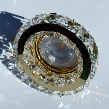 Стеклянный галогенный потолочный светильник GU10