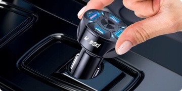 АВТОМОБИЛЬНОЕ ЗАРЯДНОЕ УСТРОЙСТВО USB 6A 30 Вт 2 x USB 2 x USB-C С КОМБИНИРОВАННЫМ USB-КАБЕЛЕМ 6В1