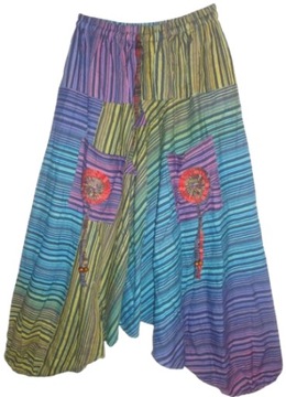 Spodnie alladynki haremki indyjskie bawełna uni uniseks
