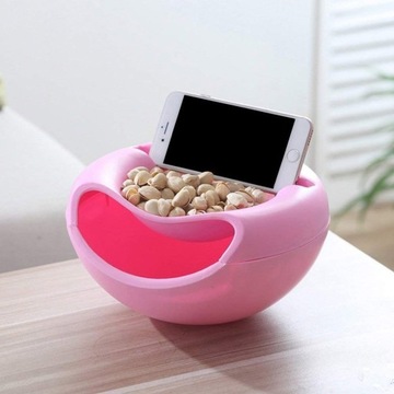 Миска из скорлупы подсолнечника, арахиса, подставка для телефона