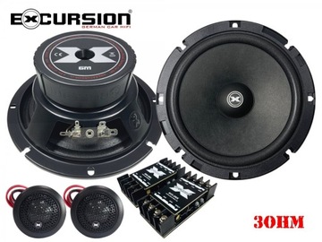 Мощные динамики 165 мм Excursion SHX-6C 250 Вт 3 Ом 45–20 000 Гц Кошалин