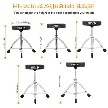 AROMA Universal Drum Throne Круглый мягкий барабан